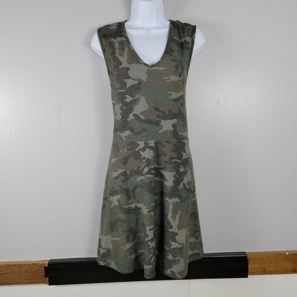 Plus Size 1x Green Camo Sleeveless Dress